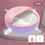 Puppy Kitten Milk Feeder Sets 180ml Bowl 5 Teats Silicone Simulation Nursing Station Cats Food Dispenser Newborn Pet Accessories