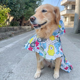 S-4XL New Dog Raincoat Pet Dogs Raincape Clothes For Small Large Dogs Poncho Golden Retriever Rain Coat Waterproof Pet Clothing