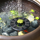 Solar Pump Water Fountain Energy Saving Floating Fountain With 5 Flower Shape Nozzles Bird Bath Swimming Pool Garden Decoration