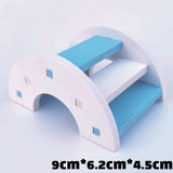 pet Hamster Toys Wooden Rainbow Bridge Seesaw Swing Toys Small Animal Activity Climb Toy DIY Hamster Cage Accessories