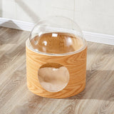 Net red space capsule transparent cat delivery room four seasons universal closed winter cat house solid wood capsule cat litter