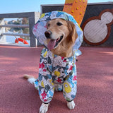 S-4XL New Dog Raincoat Pet Dogs Raincape Clothes For Small Large Dogs Poncho Golden Retriever Rain Coat Waterproof Pet Clothing