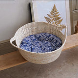 Selling Interesting 2022 INS Cat Nest Made Of Rattan Summer Cool Advanced Woven 4 Seasons Universal Pet  House Sleeping Nest