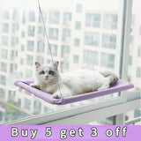 New Pets Cat Hammock Wood Shelf Seat Pet Hanging Bed Cat Beds Sucker Window Mounted Perch Pet Climbing Toys Supports Up To 10kg