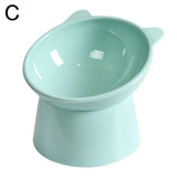 High Foot Dog Bowl Bowl 45°neck Protector Pet Pet Bowl Feeder Bowl Water Anti-overturning Food Feeding Pet Cup Y3a8