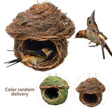11 Styles Birds Nest Bird Cage Natural Grass Egg Cage Bird House Outdoor Decorative Weaved Hanging Parrot Nest Houses