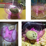 Pet Hamster Flying Saucer Exercise Squirrel Wheel Hamster Mouse Running Disc Rat Toys Cage Small Animal Hamster Accessories