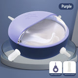 Puppy Kitten Milk Feeder Sets 180ml Bowl 5 Teats Silicone Simulation Nursing Station Cats Food Dispenser Newborn Pet Accessories