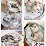Pet Hammock Cat Bed Removable Cats House Beds For Lounger Small Dogs Bed Kitten Window Winter Warm Cute Sleeping Mats Products