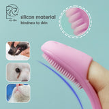 Dog Cat Cleaning Supplies Soft Pet Finger Brush Cats Brush Toothbrush Tear Stains Brush Eye Care Pets Cleaning Grooming Tools