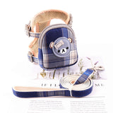 Adjustable Chest Strap For Dogs Cat Snack Bag Collar Portable Pet Outdoor Walking Harness With Leashes Pet Accessories