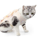 Cute Pet Recovery Suit Breathable Cat Surgery Clothing Stretchy Puppy Rehabilitation Weaning Shirts Anti Licking Pet Clothes