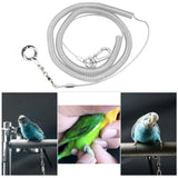 Alloy Leg Ring Flexible Bird Chain Belt Anti Bite Plastic Wire Rope Parrot Bird Outdoor Flight Training Rope Macaw Starling
