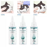 Pet Dog Cats Eye Drops Portable Puppy Care Eye Cleaning Eyes Pets Dog Care Supplies Health Tear Dog Stain Eye Drops Remover G8L2