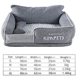 Dog Beds Warm Sleeping Cotton Puppy Bed Washable Detachable Oxford Cloth Kennel Cat Nest Bottom Waterproof Small Cat&amp;Dog Nest