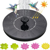 Solar Pump Water Fountain Energy Saving Floating Fountain With 5 Flower Shape Nozzles Bird Bath Swimming Pool Garden Decoration