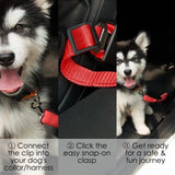 Dog Cat Car Safety Belt Adjustable Leash Vehicle Seat Belt  Magic Clip Pet Supplies Harness Safe Lever Traction Collar
