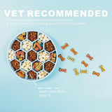 Silicone Slow Feeder Dog Bowls Silicone Slow Feeder Dog Bowl With Hexagonal Honeycomb Dog Food Bowls Dog Plates For
