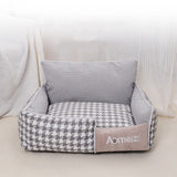 Dog Beds Warm Sleeping Cotton Puppy Bed Washable Detachable Oxford Cloth Kennel Cat Nest Bottom Waterproof Small Cat&amp;Dog Nest