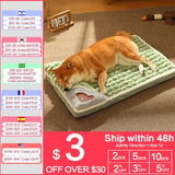 MADDEN Winter Warm Dog Mat Luxury Pad for Small Medium Dogs Plaid Bed for Cats Dogs Fluff Sleeping Removable Washable Pet Beds