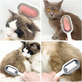 Pet Grooming Brush Cleaning Pet Comb Dog Accessories Pet Brush Remove Loose Pet Hair 2 In 1 Gentle Massage Design Durable Relax
