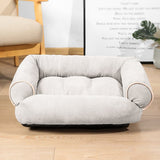 Pet Dog Bed Dog Sofa Deep Sleep Bed Rectangle Sofa-Style Pet Bed with Anti-slip Plastic Bottom Thickened Warm Dog Mat Super Soft