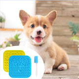 Pet Lick Silicone Mat for Dogs Pet Slow Food Plate Dog Bathing Distraction Silicone Dog Sucker Food Training Dog Feeder Supplies