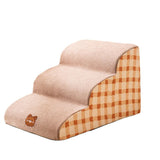 CAWAYI KENNEL PP Cotton Dog Sofa Stairs Pet 2/3/4 Steps Stairs for Small Dogs Cats Ramp Ladder Anti-slip Bed Stairs Pet Supplies