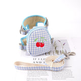 Adjustable Chest Strap For Dogs Cat Snack Bag Collar Portable Pet Outdoor Walking Harness With Leashes Pet Accessories