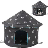 Outdoor Pet Dog House Foldable Bed Soft Winter Camouflage Waterproof Rainproof Cat Kennel House Pet Shelter