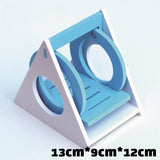 pet Hamster Toys Wooden Rainbow Bridge Seesaw Swing Toys Small Animal Activity Climb Toy DIY Hamster Cage Accessories