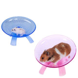 Pet Hamster Flying Saucer Exercise Squirrel Wheel Hamster Mouse Running Disc Rat Toys Cage Small Animal Hamster Accessories