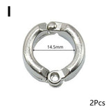 2Pcs Pet Birds Training Leash Rings Clip Parrot Flying Accessory Pigeon Leg Ring Bird Supplies Opening Foot Ring Accessories