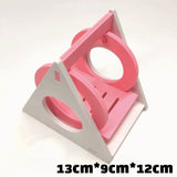 pet Hamster Toys Wooden Rainbow Bridge Seesaw Swing Toys Small Animal Activity Climb Toy DIY Hamster Cage Accessories