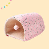 Warm Deep Cat Litter Winter Comfort Bed For Cats Fully Enclosed Cat House Sleeping Cat's House Cats Tunnel Bed Pet Accessories