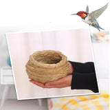 Outdoor Straw Woven Birdhouse Parrot Bird Cage Pet Nest Straw Woven Pet Nest Bird Supplies Bird Cages