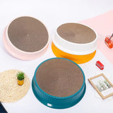 Cat Scratcher Cardboard Cat Couch Bed Scratcher New Scratch Board Socket Round Wear Corrugated Integral Chip Resistant Pet Toy