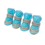 Non Slip Dog Shoes Summer Breathable Mesh Dogs Boots Outdoor Reflective Pet Shoes for Small Medium Dogs Puppys Zapatos Perros
