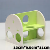 pet Hamster Toys Wooden Rainbow Bridge Seesaw Swing Toys Small Animal Activity Climb Toy DIY Hamster Cage Accessories