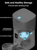 DownyPaws 6L Automatic Pet Feeder Cat Food Dispenser WiFi APP Control For Cats Dogs Pet Dry Food Accesories Stainless Steel Bowl
