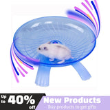 Pet Hamster Flying Saucer Exercise Squirrel Wheel Hamster Mouse Running Disc Rat Toys Cage Small Animal Hamster Accessories