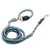 2.6M Hands Free Dog Slip Leash for Running Multifunctional Dog Training Leads Nylon Double Leash for Puppy Small &amp; Large Dogs
