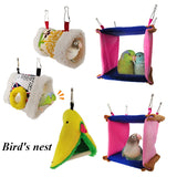 2022 Spring New Parrot Hammock Fashion Pet Bird Parrot Cages Warm Hammock Hut Tent Bed Hanging Cave For Sleeping And Hatching