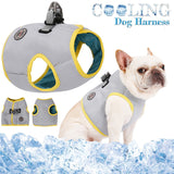 Dog Cooling Vest Puppy Shirt Summer Cooling Harness For Dogs Adjustable Pet Mesh Reflective Vest Harnesses Quick Release