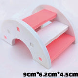pet Hamster Toys Wooden Rainbow Bridge Seesaw Swing Toys Small Animal Activity Climb Toy DIY Hamster Cage Accessories