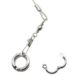 Alloy Leg Ring Flexible Bird Chain Belt Anti Bite Plastic Wire Rope Parrot Bird Outdoor Flight Training Rope Macaw Starling