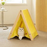 Mewoofun Pet Teepee Cat Sturdy Hammock Bed House Portable Folding Tent Easy Assemble Fit for Dog Puppy Cat Indoor Outdoor