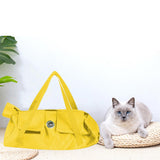 Cat Grooming Bag No Scratching Comfortable Adjustable Restraint Bag for Nail Clipping Ear Cleaning Manicure Bathing Claw Care
