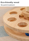 Mushroom Cat Scratcher Pet Track Toy 3 in 1 Cat Scratching Post Natural Sisal and Wood Base Grinding Claw Funny Interactive Toy