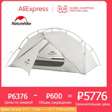 Naturehike VIK Tent 1 2 Person Ultralight Tent Portable Travel Hiking Outdoor Tent Airy Fishing Tent Waterproof Camping Tent